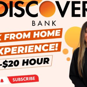 Discover Bank NO EXPERIENCE NEEDED! $17 To $20 Hour + They Pay Your Internet | Remote Work From Home
