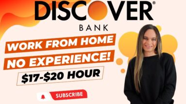 Discover Bank NO EXPERIENCE NEEDED! $17 To $20 Hour + They Pay Your Internet | Remote Work From Home