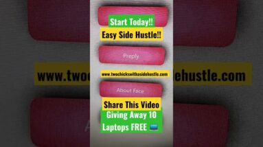 Start Today! No Interview! Work When You Want! Share This Video! Giving Away 10 Laptops FREE!