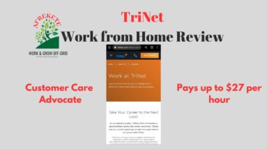 TriNet Pays up to $27 per hour | Customer Care Advocate Work from Home Review