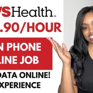 NO EXPERIENCE REQUIRED! ⬆️$27.90 PER HOUR TO ENTER PATIENTS DATA ONLINE FOR CVS! NO DEGREE NEEDED!