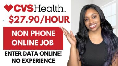 NO EXPERIENCE REQUIRED! ⬆️$27.90 PER HOUR TO ENTER PATIENTS DATA ONLINE FOR CVS! NO DEGREE NEEDED!