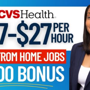 🔥CVS REMOTE JOBS ONLINE| $1,000 HIRING BONUS | WORK AT HOME JOBS 2023