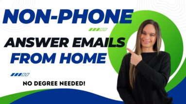 NON-PHONE Answering Emails  Work From Home Job Hiring With No Degree Needed | USA | Won’t Last!