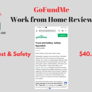 GoFundMe Pays $40.00 per hour  | Work from Home Review