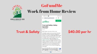 GoFundMe Pays $40.00 per hour  | Work from Home Review