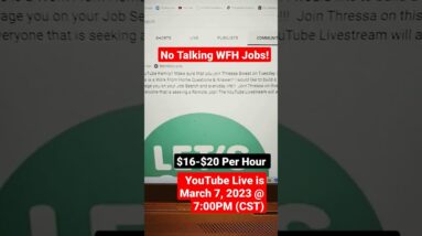 Immediate Hire!!! $16-$20 Per Hour!!! No Talking WFH Jobs!!!  They Will Train You!!#shorts