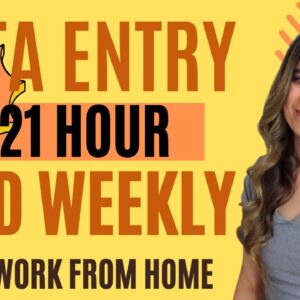$18 To $21 Hour Paid WEEKLY Non-Phone Data Entry Work From Home Job | No Degree Needed | USA