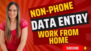 Non-Phone DATA ENTRY Work From Home Job 2023 With No Degree Required & No State Restrictions | USA