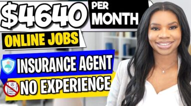 Work from Home & Make $4640/Month - Recession-Proof Insurance Agent Job - No Experience Needed!