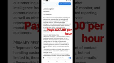 Kensing pays $27.00 per hour / work from home review