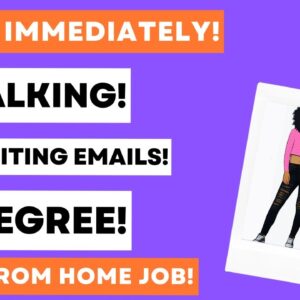 Hiring Immediately! No Talking Just Writing Emails! Work From Home Job No Degree Remote Job 2023