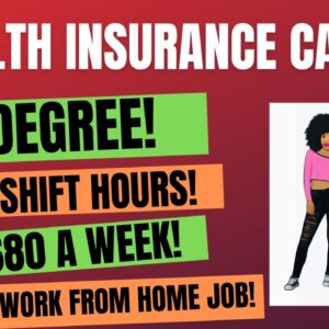 Health Insurance Calls! No Degree! Day Shift Hours $680 A Week Work From Home Job Hiring Now
