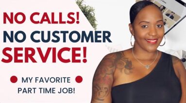 $18 Hourly Side Hustle! NO CALLS or TALKING AT ALL! Part Time Work From Home Job!