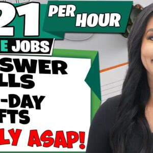 🤑 $21 PER HOUR WORKING FROM HOME - US-WIDE JOBS NOW HIRING MID-DAY SHIFTS! WORK FROM HOME JOBS 2023