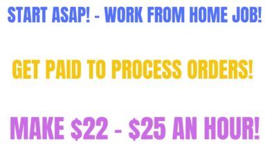 Start Asap! Work From Home Job Get Paid To Process Orders! Make $22-$25 An Hour Online Job Remote