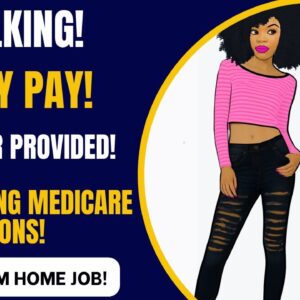 Non Phone Work From Home Job | No Talking Weekly Pay! Processing Medicare Applications + Computer