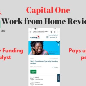 Capital One Pays $23.93 per hour | Specialty Funding Analyst Work from Home Review