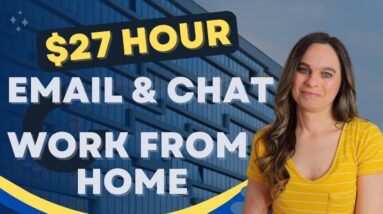 $27 Hour Mostly NON-PHONE Work From Home Customer Support Job (Email & Chat) | No Degree Needed |USA