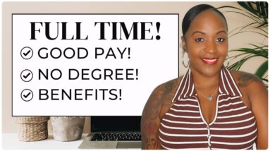 No DEGREE REQUIRED $55,000-$70,000 YEARLY! Full Time Work From Home Job!