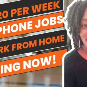 No Talking WFH Jobs! $1,120 Per Week! Hiring Immediately!!!!