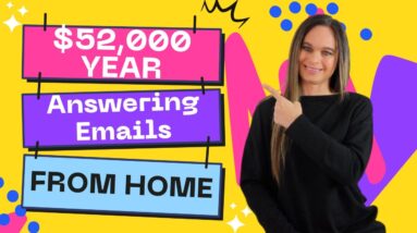$49,000 To $52,000 Year Answering EMAILS From Home | No Degree Needed | Work From Home Job 2023 |USA