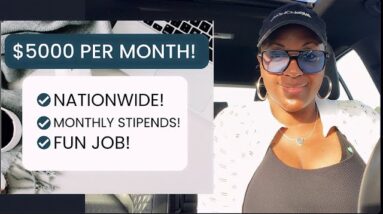 $5000 PER MONTH! FUN WORK FROM HOME JOB! NATIONWIDE! INTERNET & PHONE STIPEND, FULL TIME!