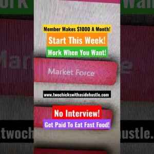 Member Makes $1000 A Month! Work When You Want! No Interview! Start This Week Work From Home Job