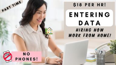 NO PHONE REMOTE JOB! *ENTER DATA PART TIME* NON PHONE WORK FROM HOME JOBS 2023