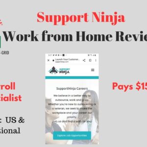 Support Ninja Pays $15.81 per hour |Payroll Specialist Work from Home Review