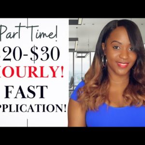PART TIME! $20-$30 Hourly! New Work From Home Job, FAST Application!