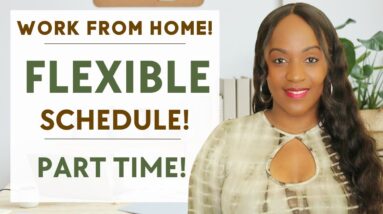 Part Time, FLEXIBLE Schedule! New Work From Home Job Hiring NOW!