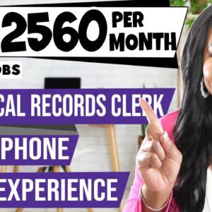 URGENT: $2560 PER MONTH NO PHONE ONLINE JOBS! NO EXPERIENCE! MEDICAL DATA ENTRY WORK FROM HOME JOBS