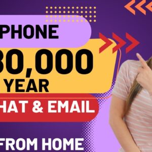 Up To $80,000 Year NON-PHONE Work From Home Job Answering Chats & Emails | No Degree | Anywhere USA