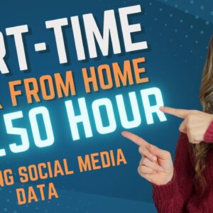 Easy Part-Time $14.50 Hour Work From Home Job 2023 Entering Data & Social Media Content | No Degree