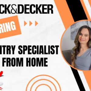 Black & Decker Hiring Order Entry Specialist | Remote Work From Home Job | No Degree Required | USA
