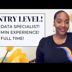 MINIMAL Experience NEEDED! DATA SPECIALIST! Full Time Entry Level Work From Home Job
