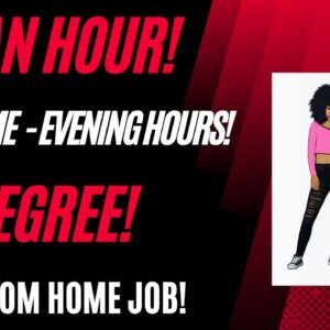 $19 An Hour! Part Time Work From Home Job | No Degree Online Job  Evening Hours Work From Home Job