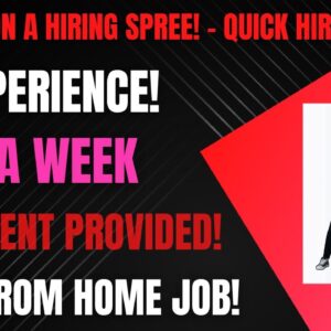 They Are On A Hiring Spree! No Experience! $640 A Week + Equipment Work From Home Job Online Job
