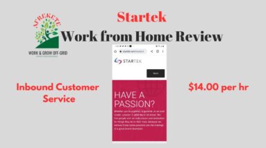 Startek Pays $14 per hr | Work from Home Review