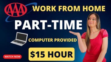 AAA Hiring Again! Remote Part-Time EVENINGS /WEEKENDS | $15 Hour + Paid Training & Computer Provided