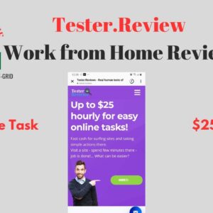 Tester.Reviews Pays up to $25 per hr | Work from Home Review