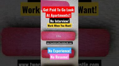 Get Paid To Go Apartment Hunting! No Experience! No Interview! Work When You Want! #onlinejobs