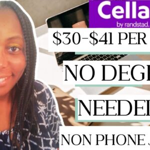 Urgently Hiring!!! $30-$41 Per Hour!!! No Degree Needed!! Non Phone Jobs