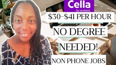 Urgently Hiring!!! $30-$41 Per Hour!!! No Degree Needed!! Non Phone Jobs