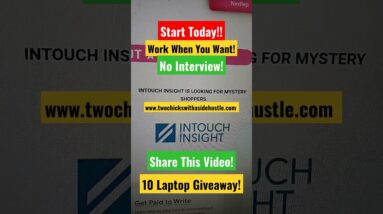 Start Today!! Work When You Want! No Interview! Recruiter Reached Out! Share  ( Laptop Giveaway)