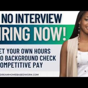 🔥5 FLEXIBLE REMOTE JOBS | NO INTERVIEW, NO BACKGROUND CHECK  WORK FROM HOME JOBS