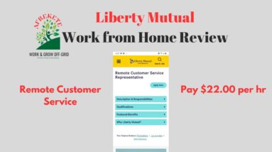 Liberty Mutual Pays $22 per hour | Remote Customer Service Work from Home Jobs Review 2023