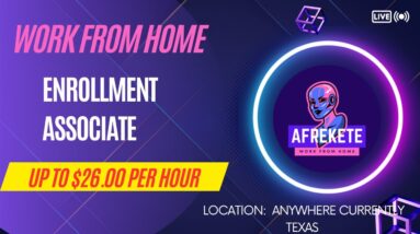 Work from Home Enrollment Associate up to $19 to 26.00 per hour Hiring Now!!! Online Job and Review