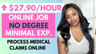 ⬆️$27.90 Per Hour To Process Claims Online Little Experience I Computer Provided I No Phone Needed.